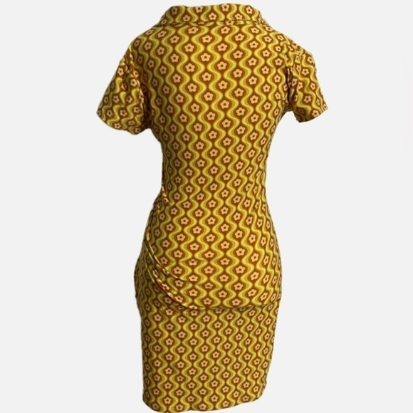 Riley & James floral button down retro dress size M NEW - Picture 2 of 12